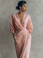 Lorena Maxi Dress with V-Neck