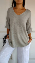 LAUREN™ | Women Casual V-Neck Top