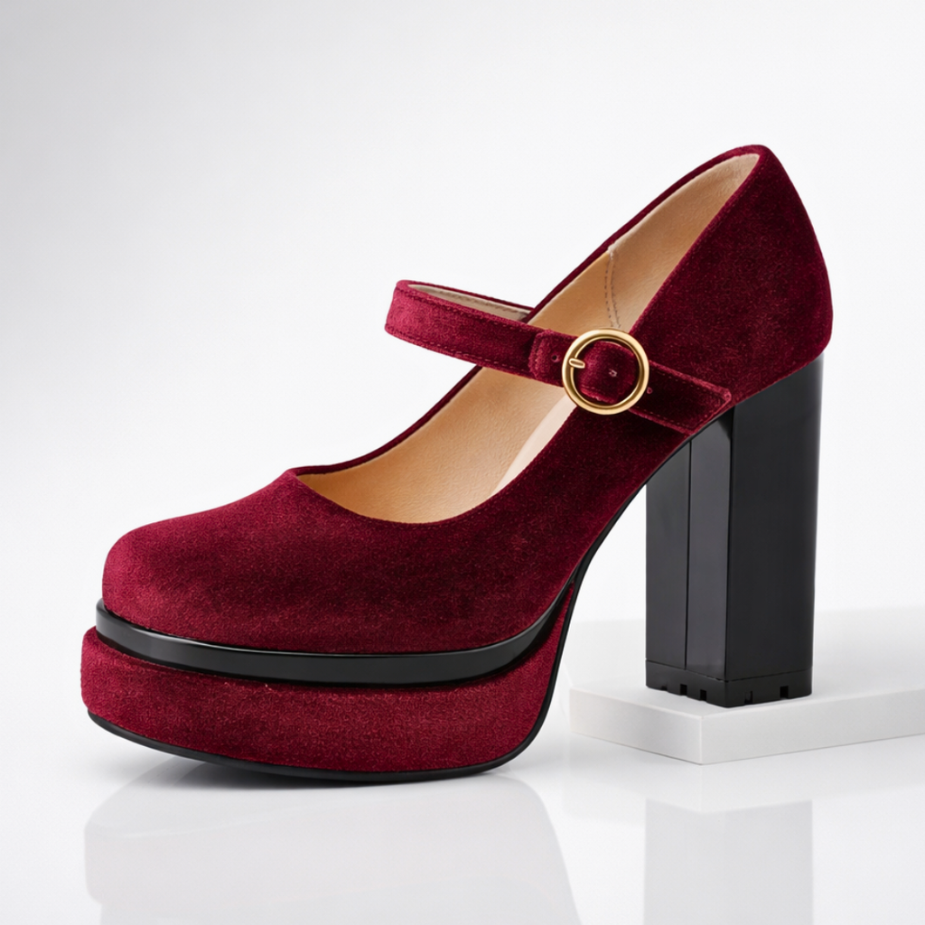 Seraphina Velvet Platform Pumps
