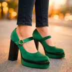 Seraphina Velvet Platform Pumps