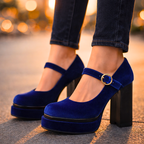 Seraphina Velvet Platform Pumps