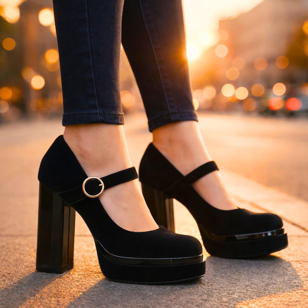 Seraphina Velvet Platform Pumps
