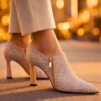 Seraphina Rhinestone Kitten Heels