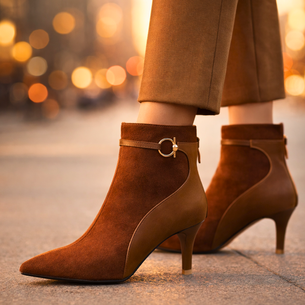 Seraphina Two-Tone Vintage Boots