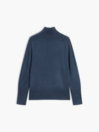 Solid High Neck Knit Sweater