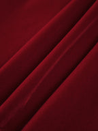 Satin Velvet Strapless Short Dress