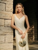 Satin Backless Slip Dress
