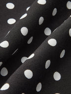 Polka Dot Lace-Trim Dress