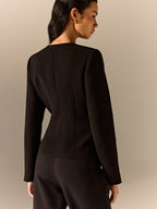 Metal Detail Tailored Blazer