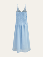 V-Neck Cami Pleated Maxi Dress