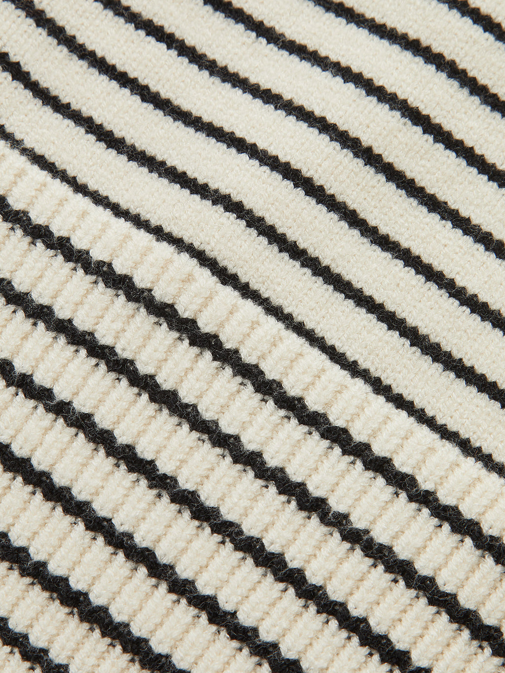 Slit Hem Off-Shoulder Striped Sweater
