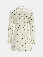Polka Dot Belted Blazer Dress