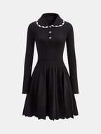 Ribbed Polo Dress