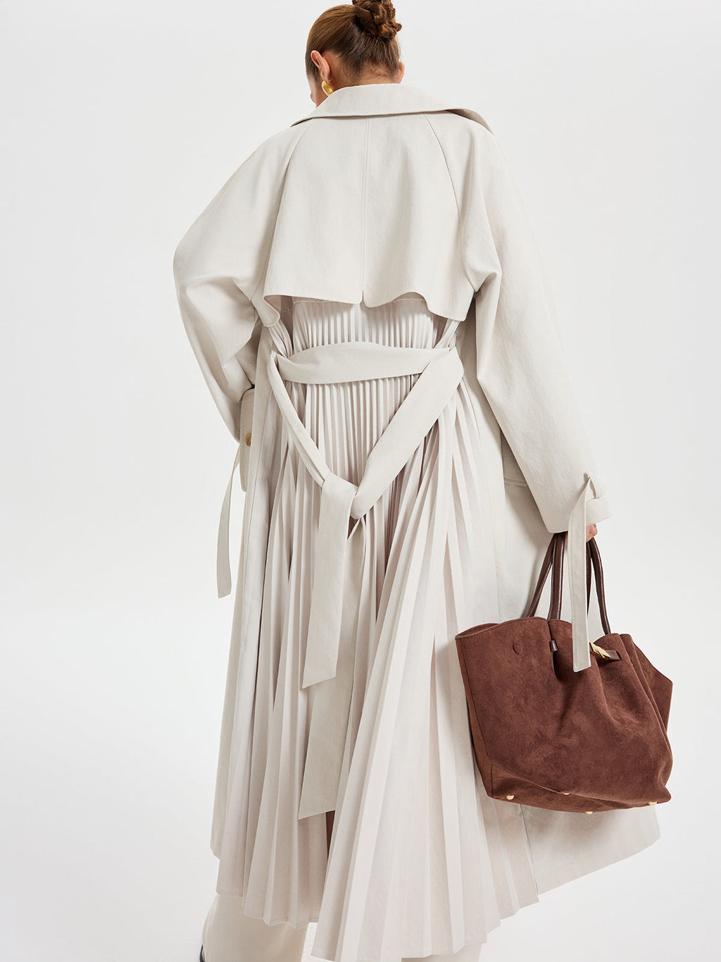 Belted Double-breasted Trench Coat
