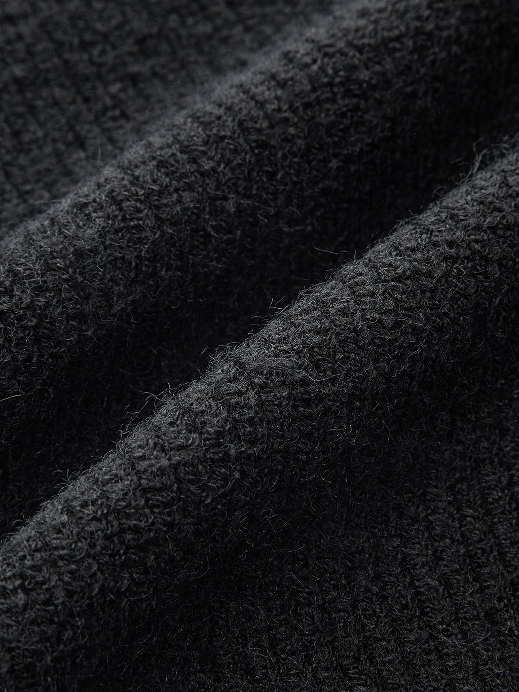 Mock Neck Tie Neck Contrast Stitch Sweater