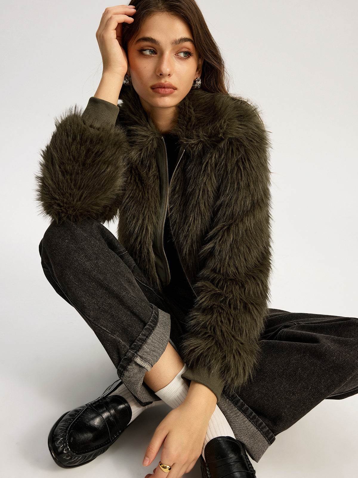 Faux Fur Jacket
