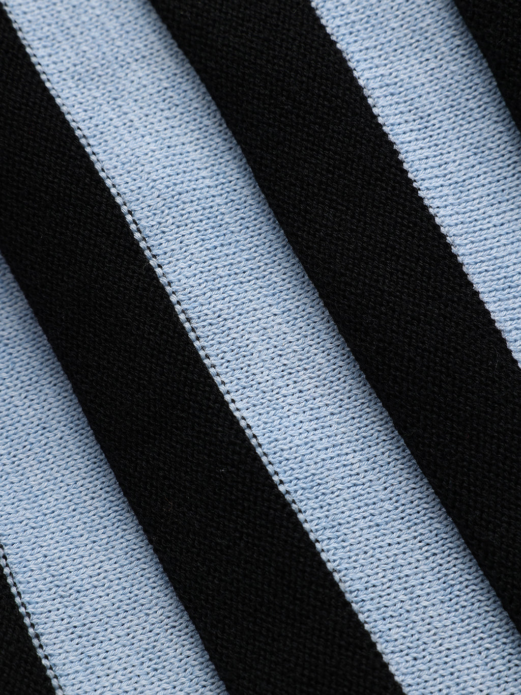 Wool Blend Halter Stripe Knit Top