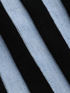 Wool Blend Halter Stripe Knit Top