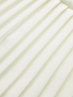 Pleated Hem Mock Neck Mini Dress