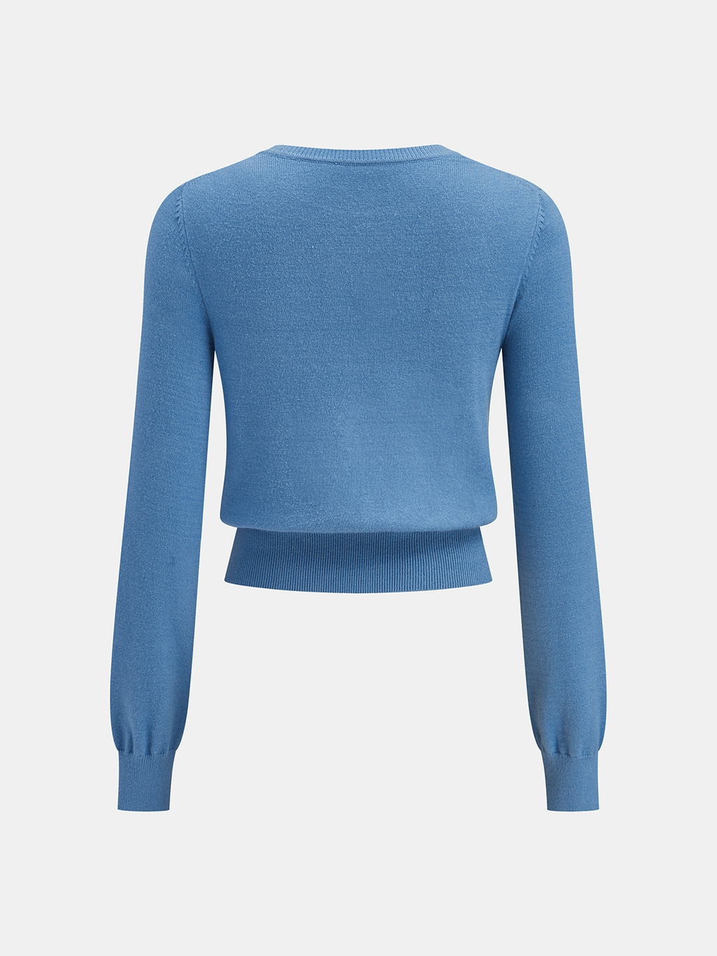 Asymmetrical Metal Button Knit Top