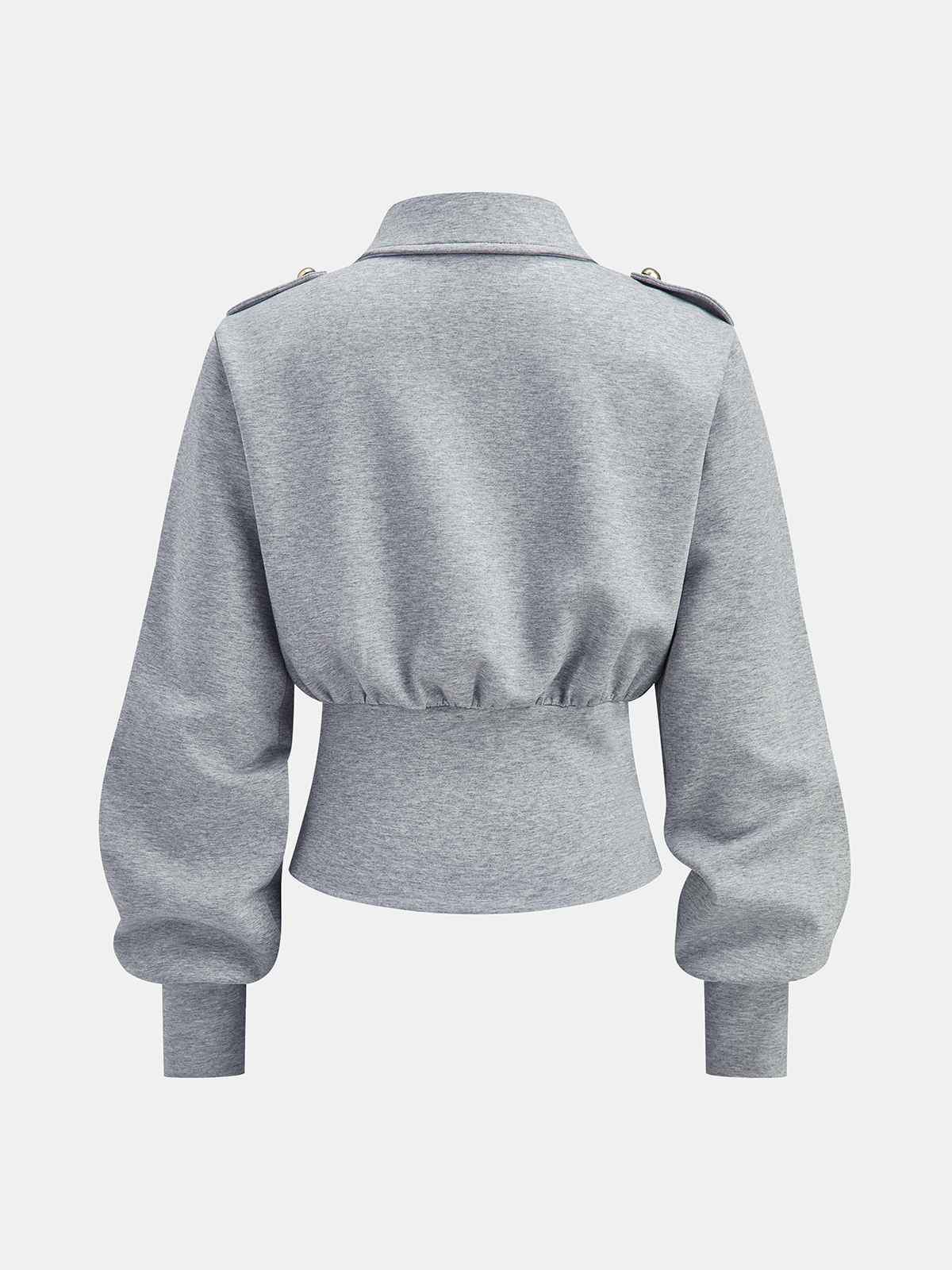 Metal Button Collared Jacket