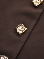 Collared Metal Button Jacket