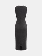 2 in 1 Waistcoat Sleeveless Bodycon Dress