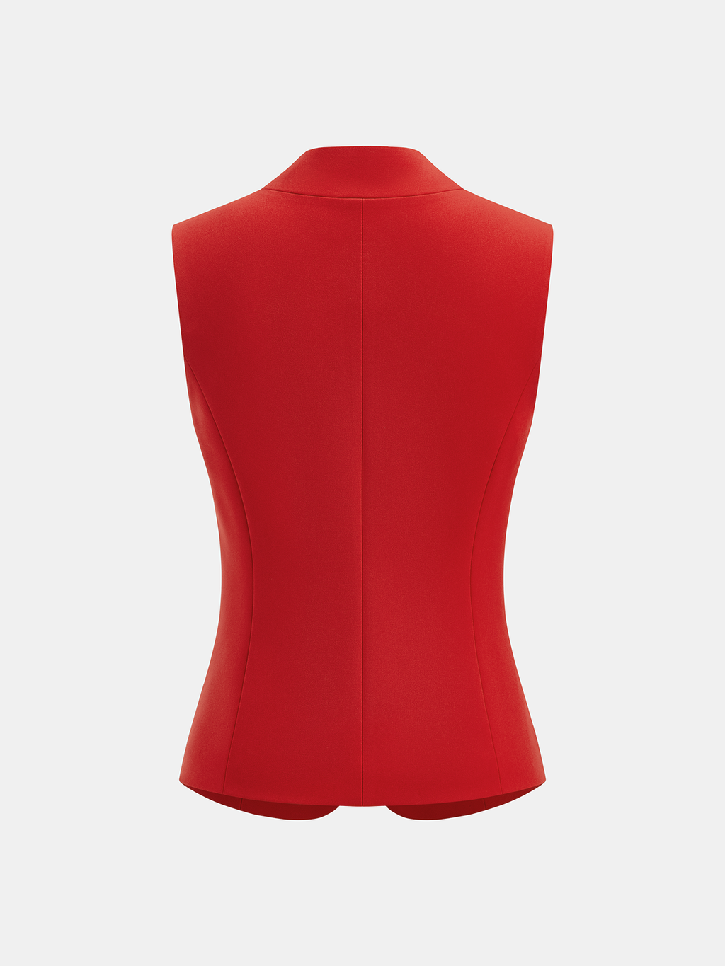 Metal Detail Sleeveless Blazer Vest