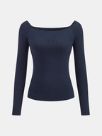 Long Sleeve Top & Capelet Knit Two-Piece Set