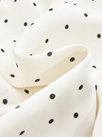 Polka Dot Wrap Tie Waist Mini Dress