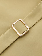 Metal Detail One-Shoulder Asymmetric Vest
