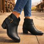 Darcy West Leather Ankle Boots