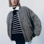 Streetwise Quilted Bomber Jacket