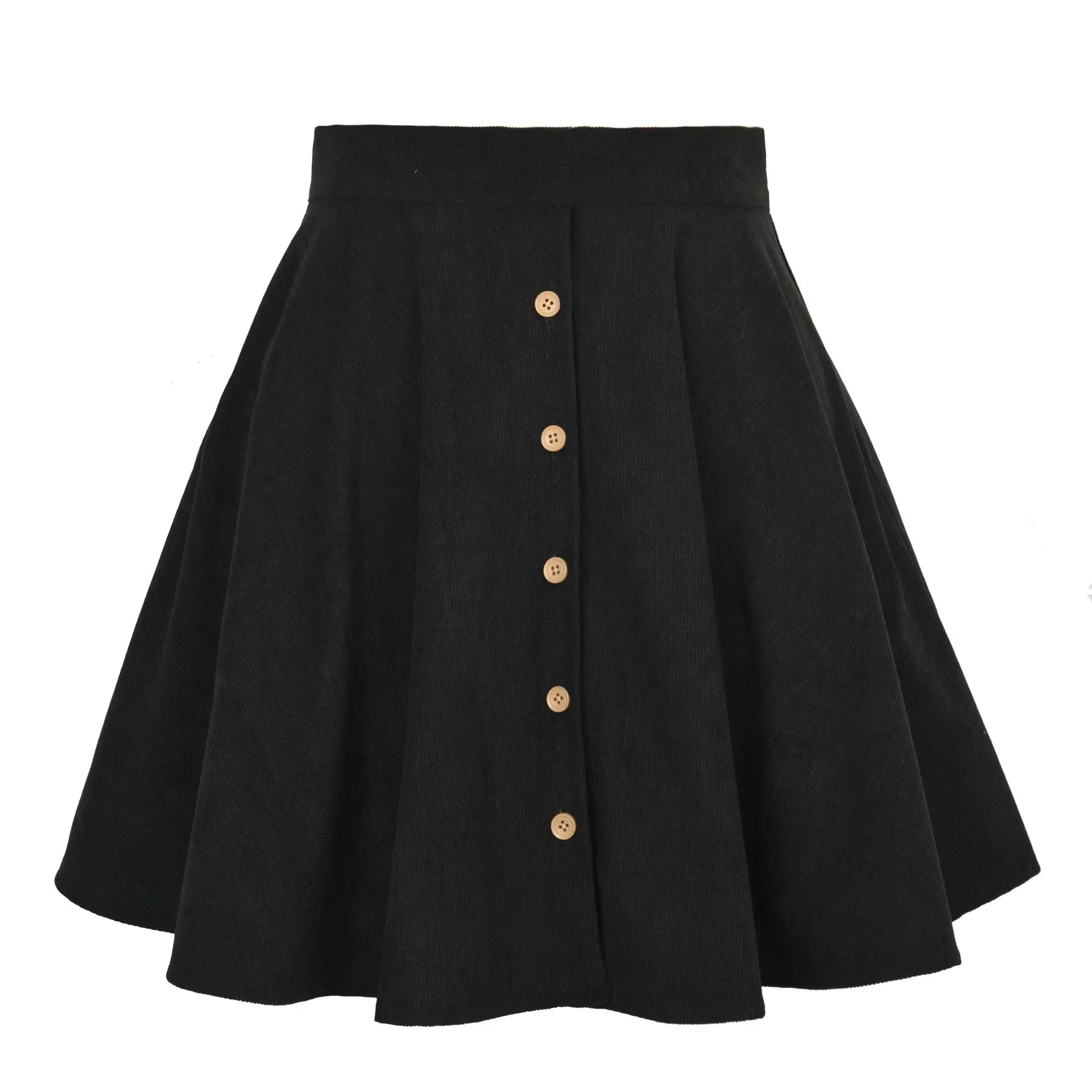 Sophia Button-Up Corduroy Skirt