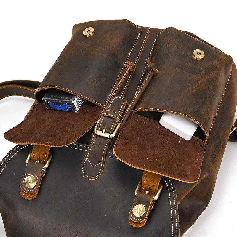 Hudson Genuine Leather Backpack
