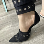 Rebel Chic Buckle Heels