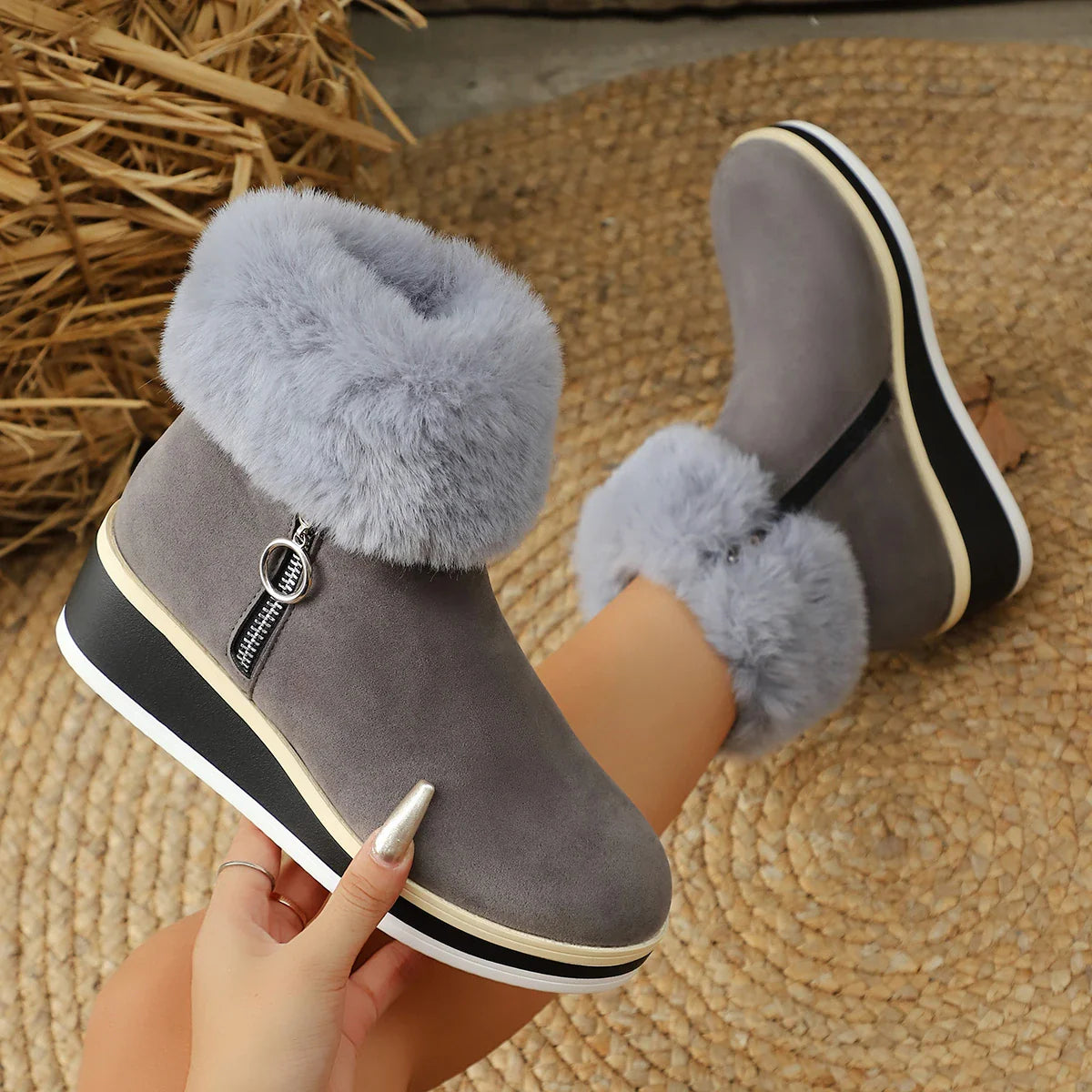 Alpine Avenue Fur Boots