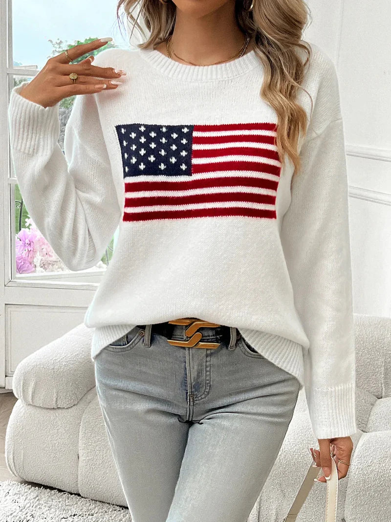 Ellis American Flag Sweater