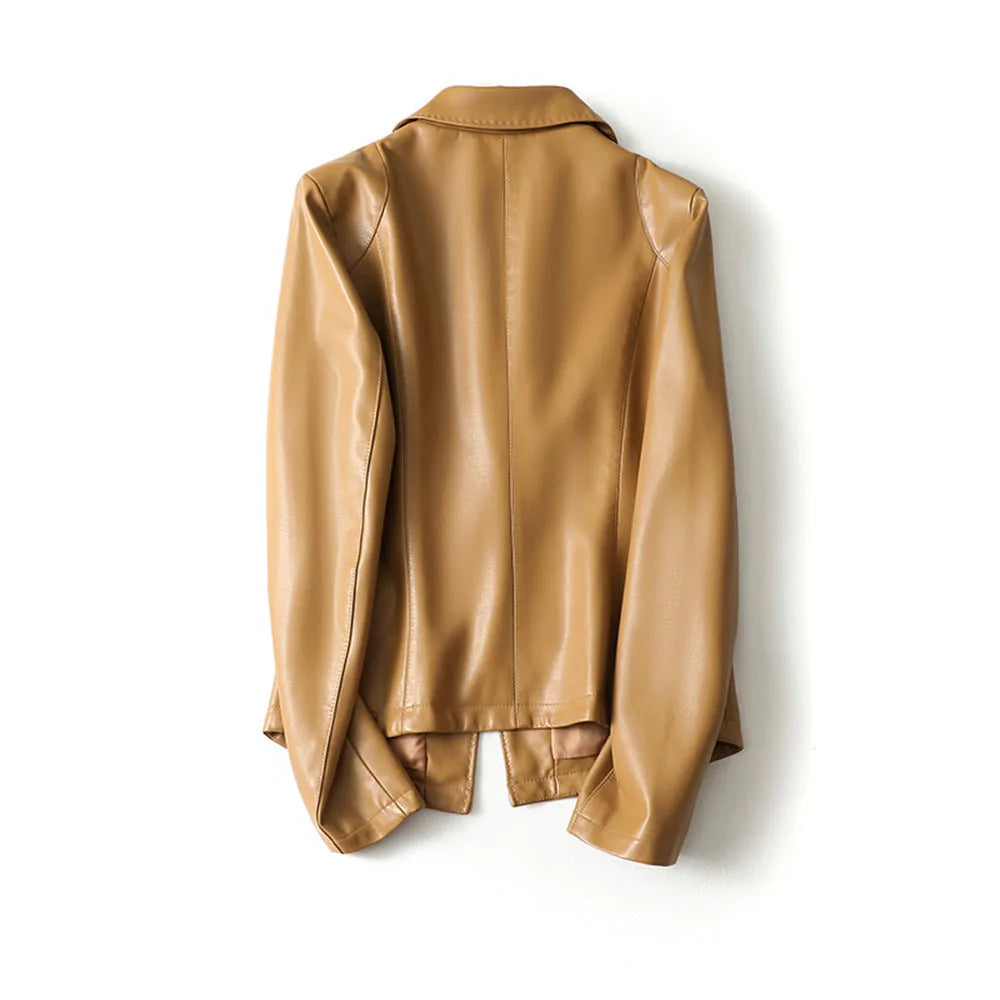 Harper Lambskin Leather Blazer