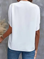 Giselle Silk Drape Blouse