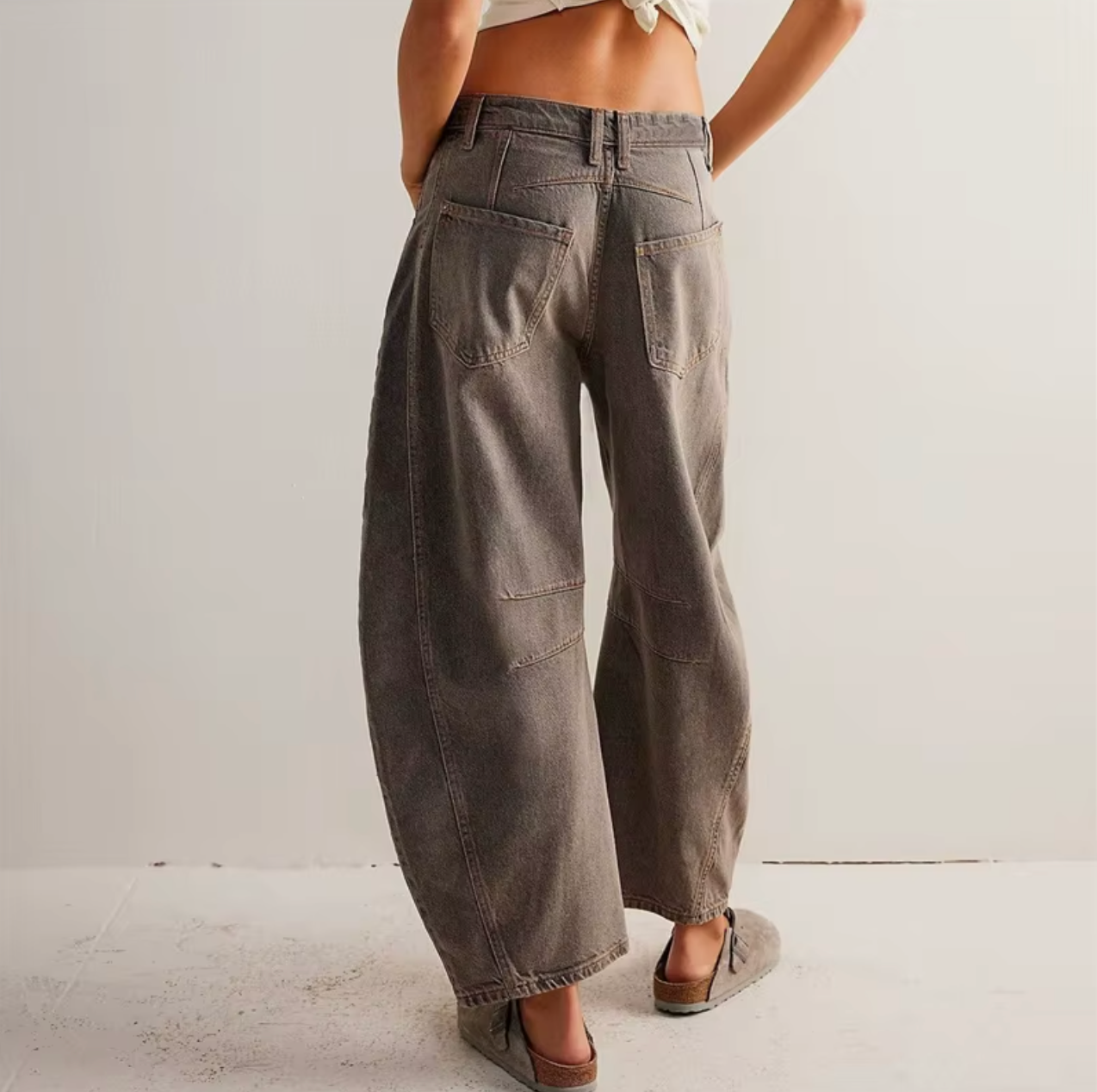 Boho Baggy Wide-Legs Jeans
