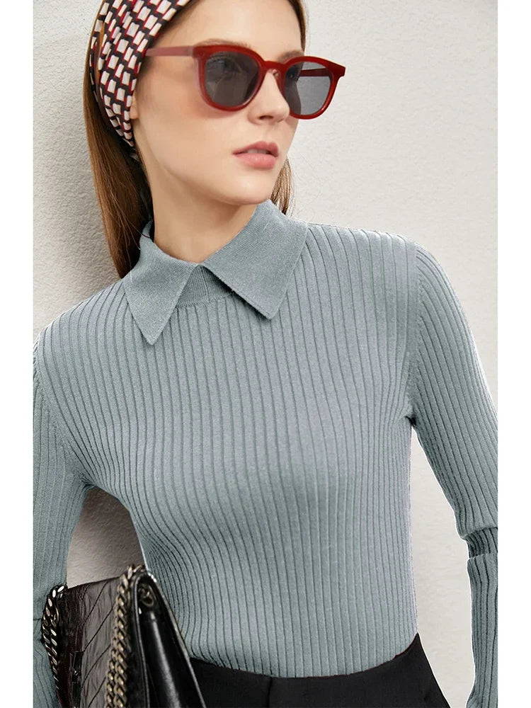 Audrey Wool Blend Polo