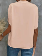 Giselle Silk Drape Blouse