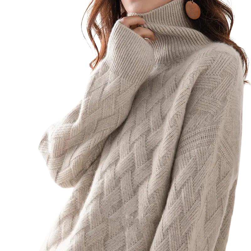 Harper Cashmere Turtleneck Sweater