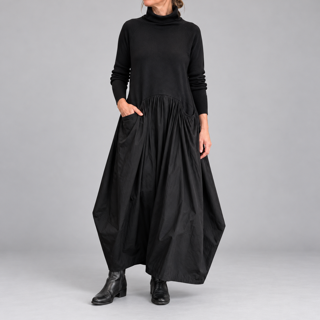 Odette - Turtleneck Maxi Dress