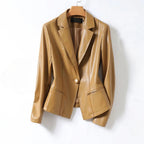 Harper Lambskin Leather Blazer