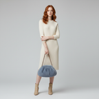 Melania Faux Mink Shoulder Bag