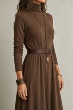Abigail | Lace-Hem Maxi Dress