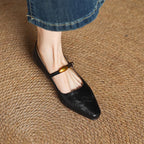 Édeline Leather Wedges