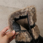 Scarlett Fur-Cuff Heel Boot